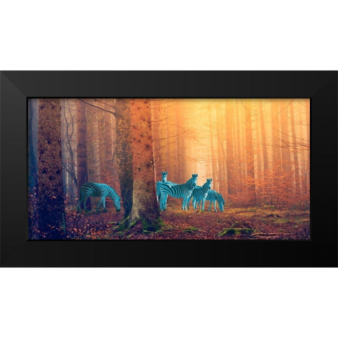 In the woods Black Modern Wood Framed Art Print by Arlo Wren Photos