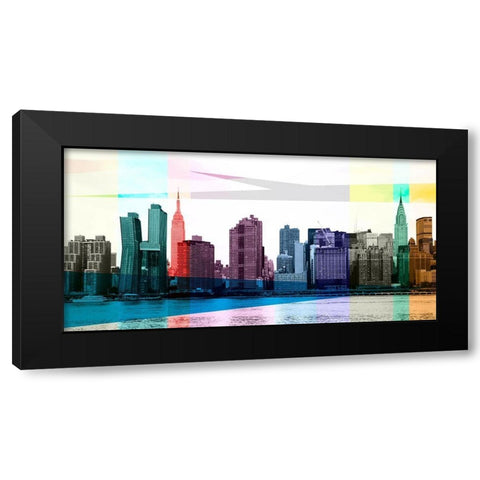 Heart of a City Black Modern Wood Framed Art Print with Double Matting by Big City Photos