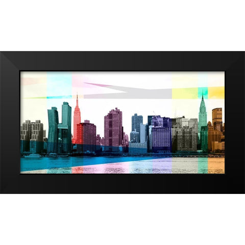 Heart of a City Black Modern Wood Framed Art Print by Big City Photos