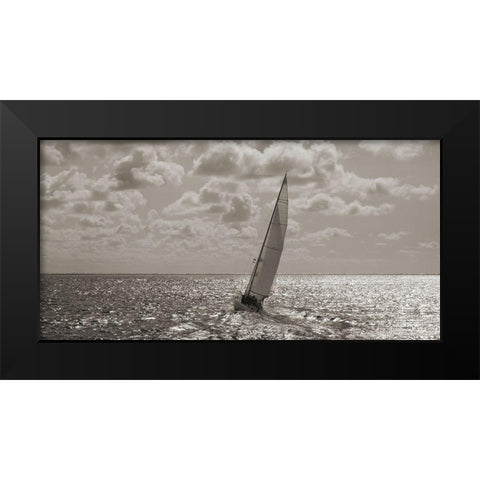 Sailing (detail) Black Modern Wood Framed Art Print by Pangea Images