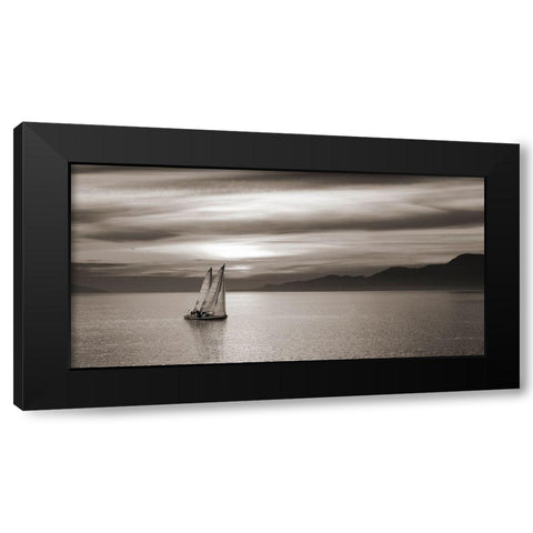 Set Sails (detail) Black Modern Wood Framed Art Print by Pangea Images