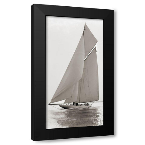 Reliance Black Modern Wood Framed Art Print by Anonymous