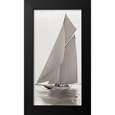 Reliance Black Modern Wood Framed Art Print by Anonymous