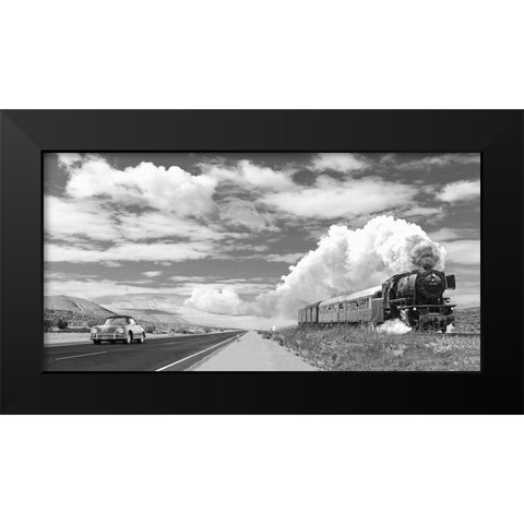 Interstate 59 - detail Black Modern Wood Framed Art Print by Gasoline Images