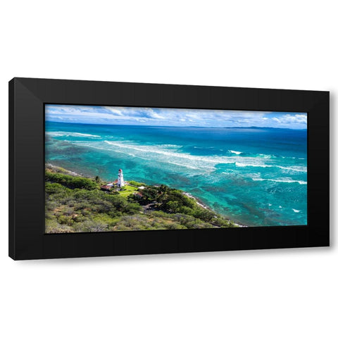 Lighthouse in Galle, Sri Lanka Black Modern Wood Framed Art Print with Double Matting by Pangea Images