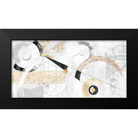 Nero e Oro Black Modern Wood Framed Art Print by Armenti, Arturo