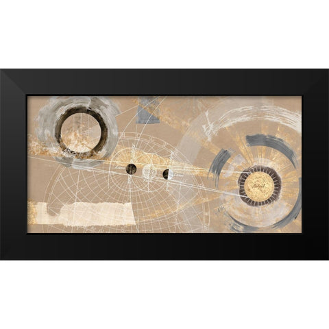 Orbita solare Black Modern Wood Framed Art Print by Armenti, Arturo