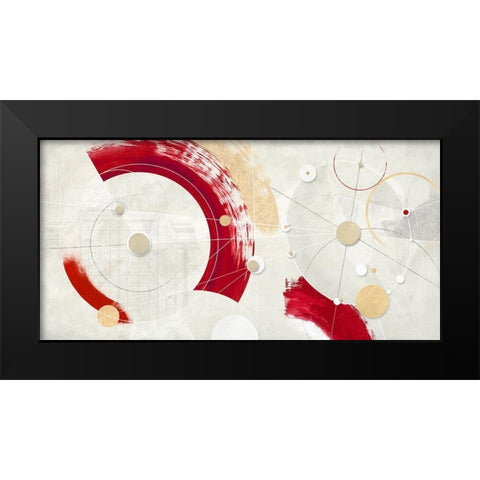 Orbite cremisi Black Modern Wood Framed Art Print by Armenti, Arturo