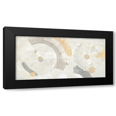 Orbite gemelle Black Modern Wood Framed Art Print by Armenti, Arturo