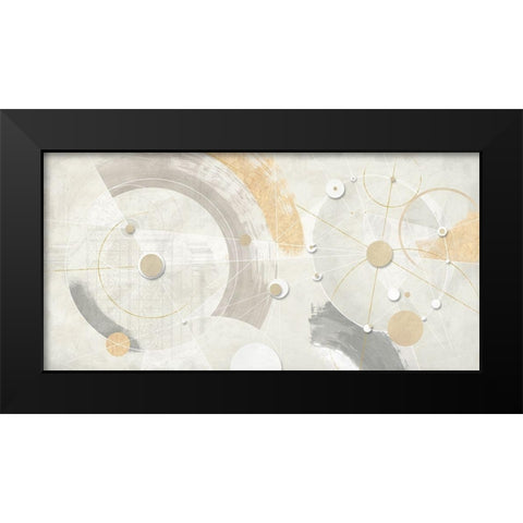 Orbite gemelle Black Modern Wood Framed Art Print by Armenti, Arturo