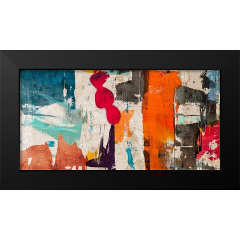 Colors Royale Black Modern Wood Framed Art Print by Munson, Anne