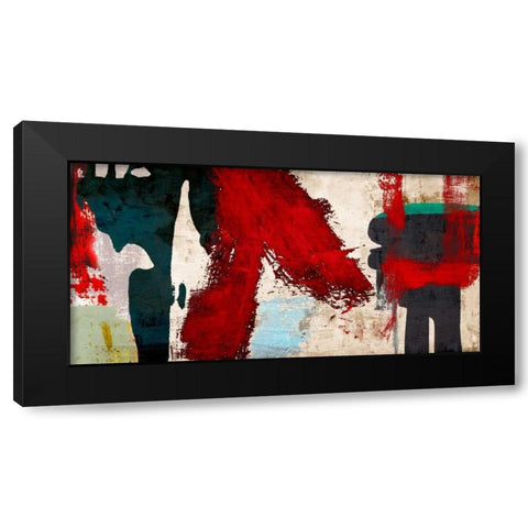 Eccentric Motion Black Modern Wood Framed Art Print with Double Matting by Munson, Anne