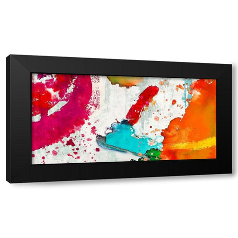 Eptafluo Black Modern Wood Framed Art Print with Double Matting by Anne, Munson