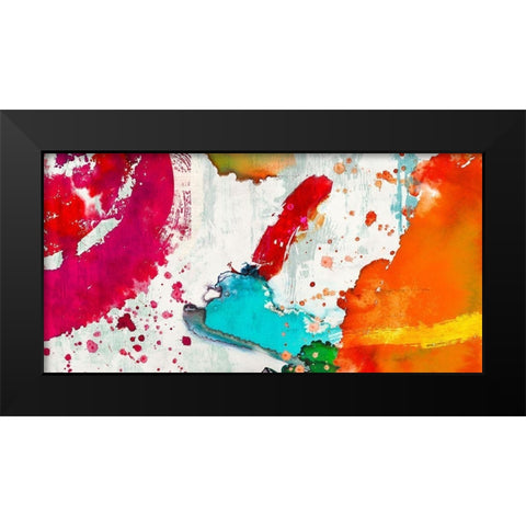 Eptafluo Black Modern Wood Framed Art Print by Anne, Munson