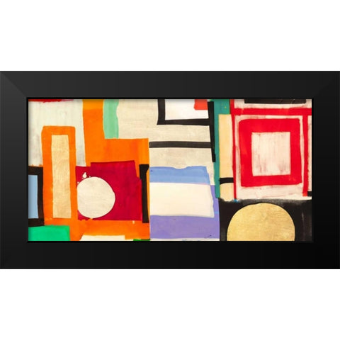 Ships Sailing Quietly Black Modern Wood Framed Art Print by Bacci, Leonardo