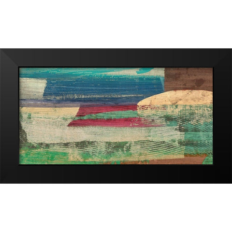 Early Morning on the Enchanted Lagoon Black Modern Wood Framed Art Print by Leonardo, Bacci