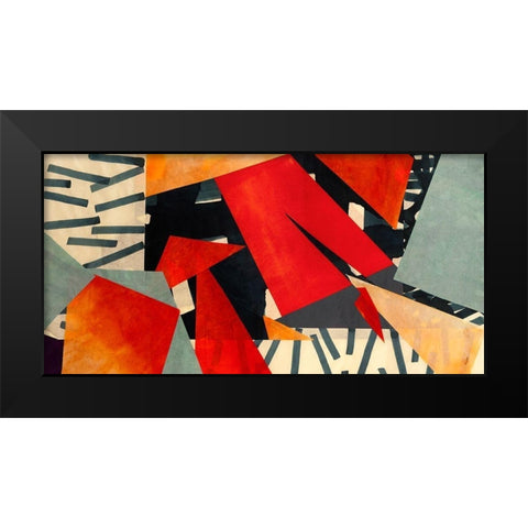 Memphis Blues Black Modern Wood Framed Art Print by Bacci, Leonardo