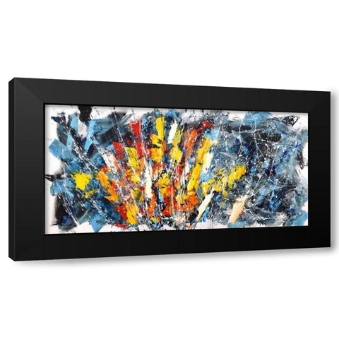 Rising Sun Black Modern Wood Framed Art Print with Double Matting by Ferri, Bob