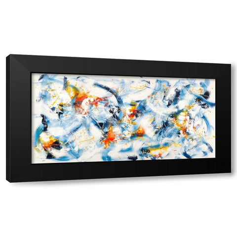 Gestures in Motion Black Modern Wood Framed Art Print by Ferri, Bob