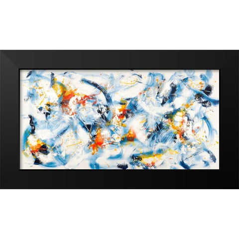 Gestures in Motion Black Modern Wood Framed Art Print by Ferri, Bob