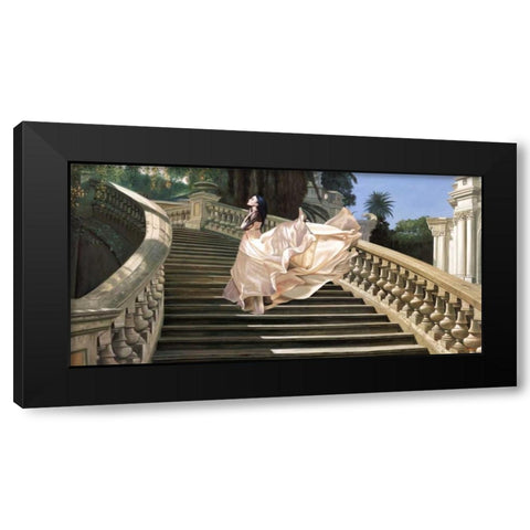 Scala Classica Black Modern Wood Framed Art Print by Benson, Pierre