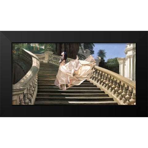 Scala Classica Black Modern Wood Framed Art Print by Benson, Pierre