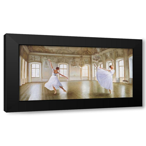 Le Grand Salon Black Modern Wood Framed Art Print by Benson, Pierre
