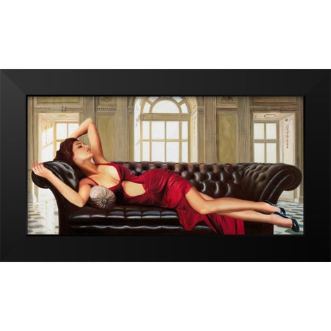 Divine Black Modern Wood Framed Art Print by Benson, Pierre