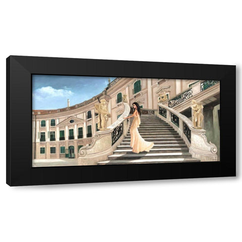Grand Palais Black Modern Wood Framed Art Print with Double Matting by Benson, Pierre