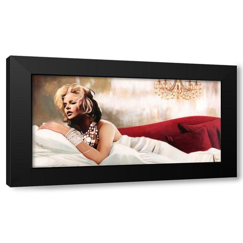 Star Black Modern Wood Framed Art Print by Benson, Pierre