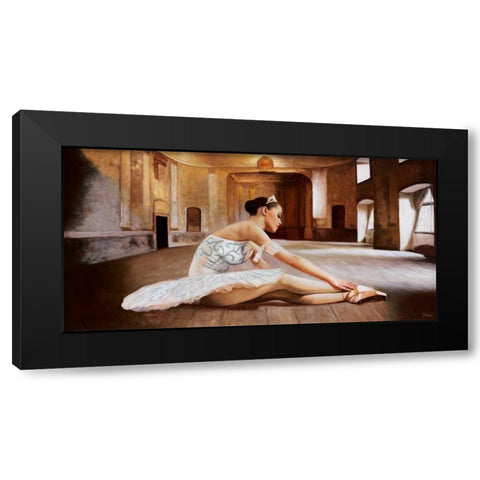 Rehearsal Black Modern Wood Framed Art Print with Double Matting by Benson, Pierre