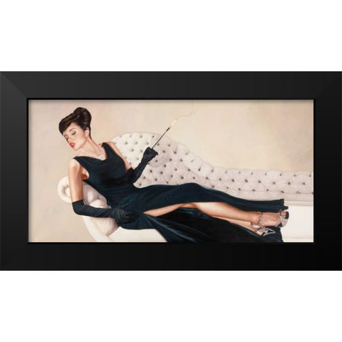 Like a Movie Black Modern Wood Framed Art Print by Benson, Pierre