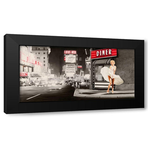 Love Her Black Modern Wood Framed Art Print with Double Matting by Benson, Pierre