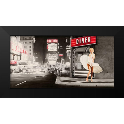 Love Her Black Modern Wood Framed Art Print by Benson, Pierre