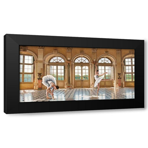 In the Grand Palace Black Modern Wood Framed Art Print with Double Matting by Benson, Pierre