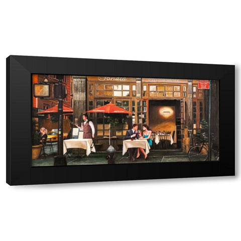 Cheers! Black Modern Wood Framed Art Print by Benson, Pierre