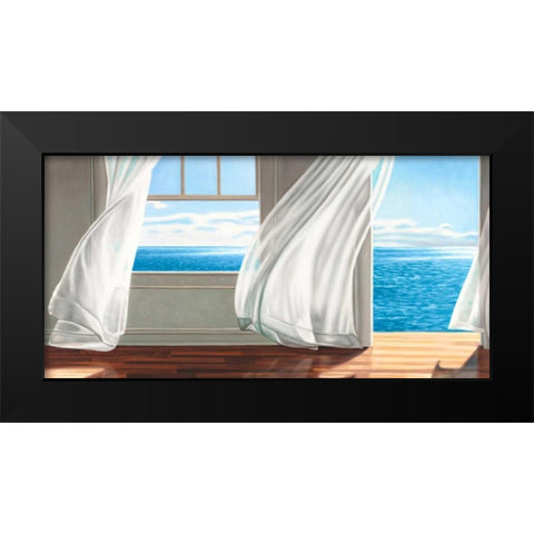 Ocean Escape Black Modern Wood Framed Art Print by Benson, Pierre
