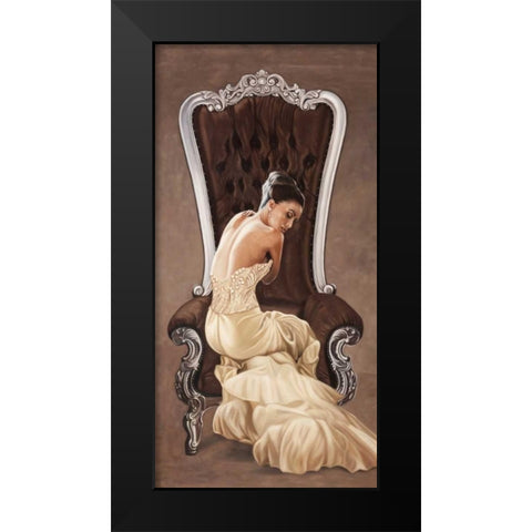 Beautiful Queen I Black Modern Wood Framed Art Print by Benson