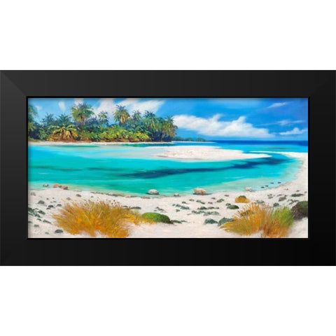 Tropical Paradise Black Modern Wood Framed Art Print by Benson, Pierre