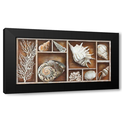 Memories of the Ocean Black Modern Wood Framed Art Print with Double Matting by Broome, Ted