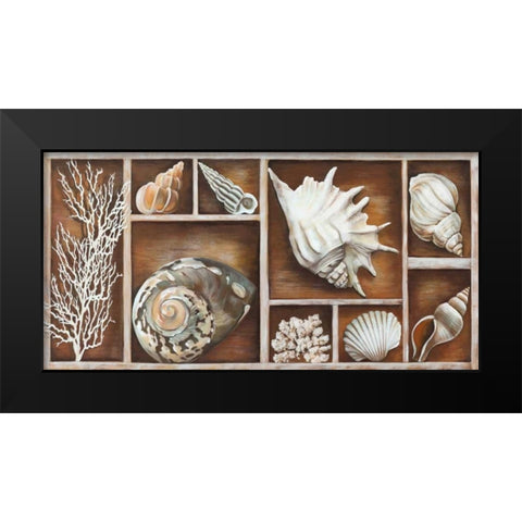Memories of the Ocean Black Modern Wood Framed Art Print by Broome, Ted