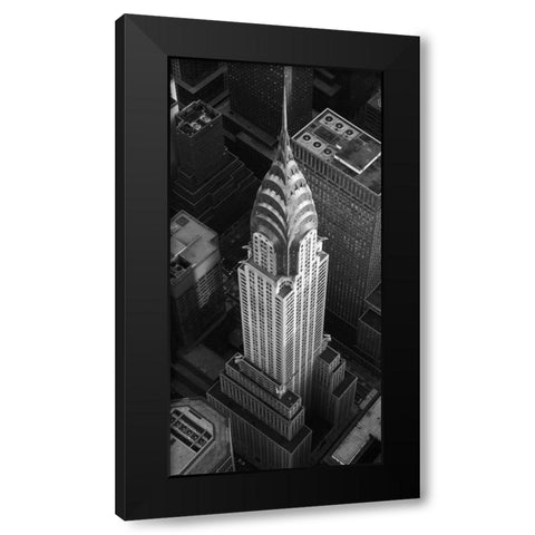 Chrysler Building NYC Black Modern Wood Framed Art Print by Davidson, Cameron