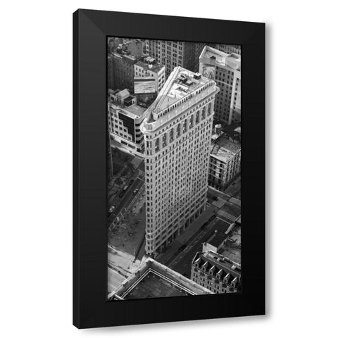 Flatiron Building NYC Black Modern Wood Framed Art Print by Davidson, Cameron