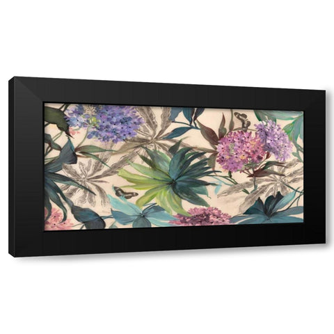 Hydrangeas Panel Black Modern Wood Framed Art Print by Grant, Eve C.