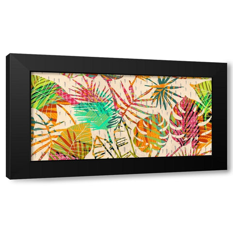 Palm Festoon Black Modern Wood Framed Art Print by Grant, Eve C.