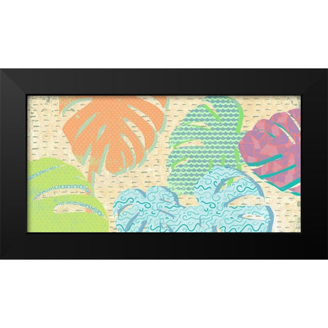 Leaves DÃ©cor Black Modern Wood Framed Art Print by Grant, Eve C.
