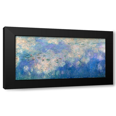 Detail of Waterlilies- The Clouds Black Modern Wood Framed Art Print with Double Matting by Monet, Claude