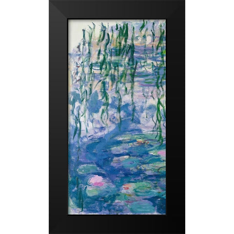 Waterlilies I Black Modern Wood Framed Art Print by Monet, Claude