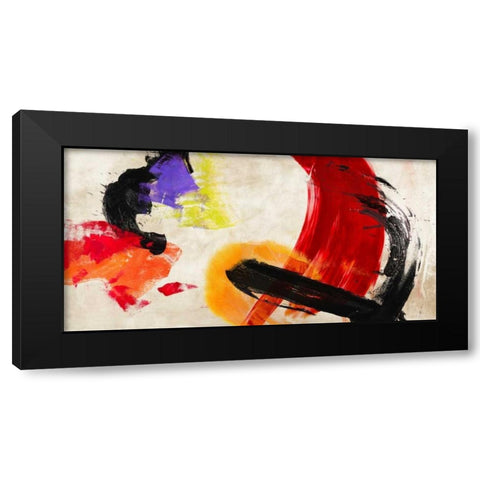 Ka-Boom Black Modern Wood Framed Art Print by Olin, Chaz