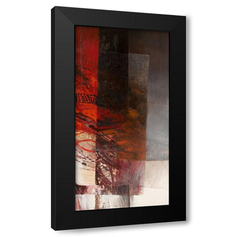 Paesaggio II Black Modern Wood Framed Art Print with Double Matting by Censini